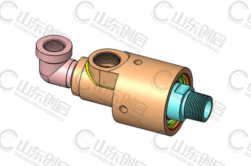 55/57系列通用型旋转接头三维立体图
