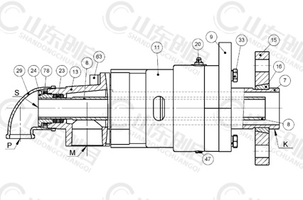 D型旋转接头零件名称 D型旋转接头零件名称