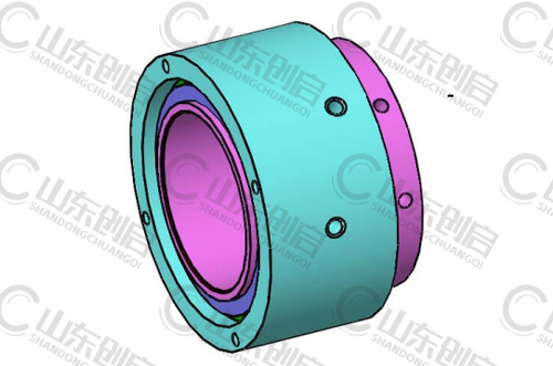 R型贯穿轴安装旋转接头3D图 R型贯穿轴安装旋转接头3D图