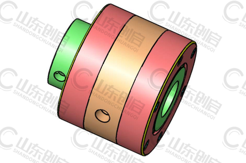 R型贯穿轴安装旋转接头3D图 R型贯穿轴安装旋转接头3D图