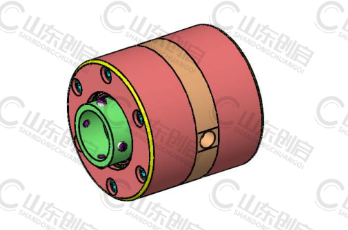 R型贯穿轴安装旋转接头3D图 R型贯穿轴安装旋转接头3D图